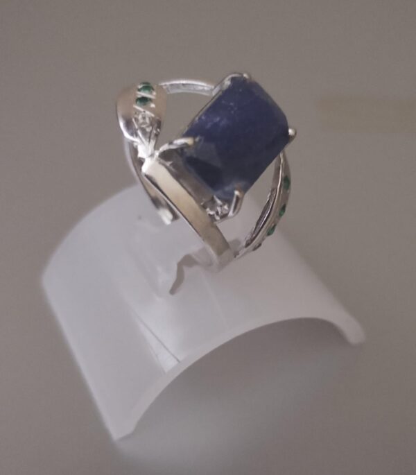 Anel de Prata 925 com Sodalite Cod. CH005