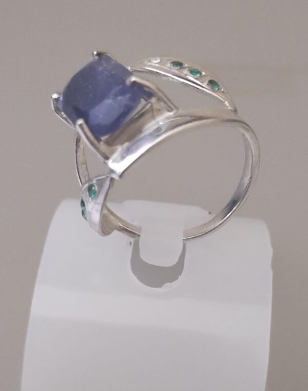 Anel de Prata 925 com Sodalite Cod. CH005 - Image 3